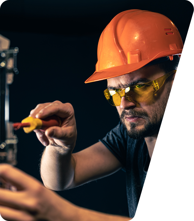 Electrician working